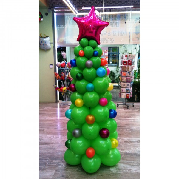 Μπαλονοκατασκευή Χριστουγεννιάτικο Δέντρο Πράσινο
