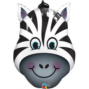 Μπαλόνι Foil 32'' Zany Zebra (Διάμετρος 81εκ)