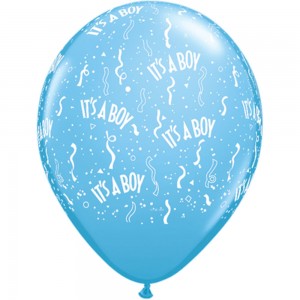 Μπαλόνια Λατεξ 11" Its A Boy - A- Round Pale Blue /50 τεμ