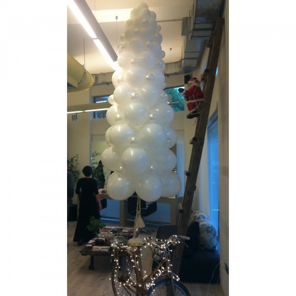 Μπαλονοκατασκευή Χριστουγεννιάτικο Δέντρο Λευκό