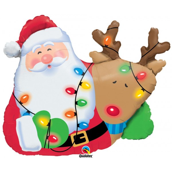 Μπαλόνι Foil 36'' Santa & Rudolf