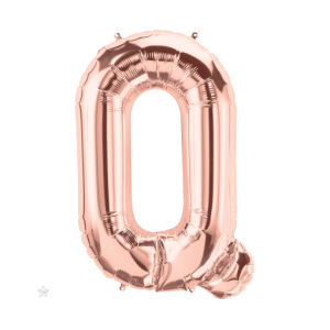 Μπαλόνι Φοιλ Γράμμα "Q" Ροζ Χρυσό 34"/ 86εκ