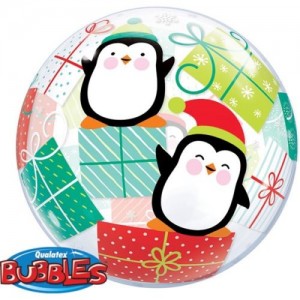 Bubble Μονό 22'' Penguins & Presents 56εκ