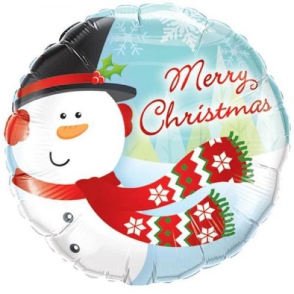 Μπαλόνι Foil 18" Merry Christmas Snowman