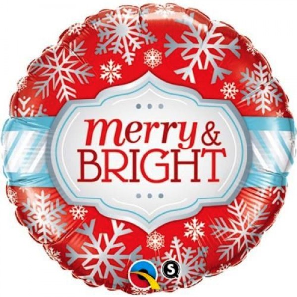 Μπαλόνι Foil 18" Merry & Bright Snowflakes