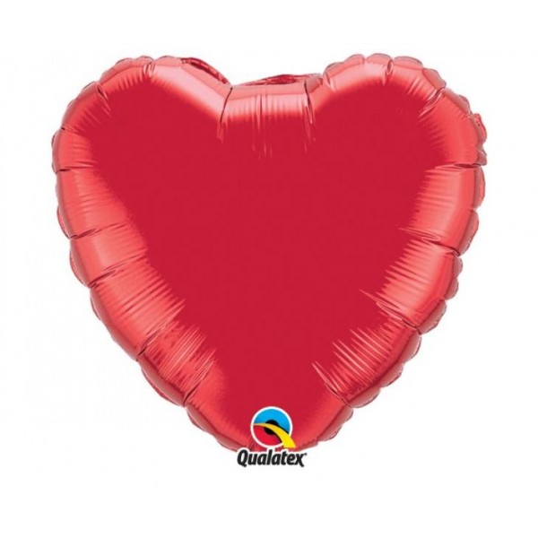Μπαλόνι Φοιλ 9" Καρδιά Κόκκινη