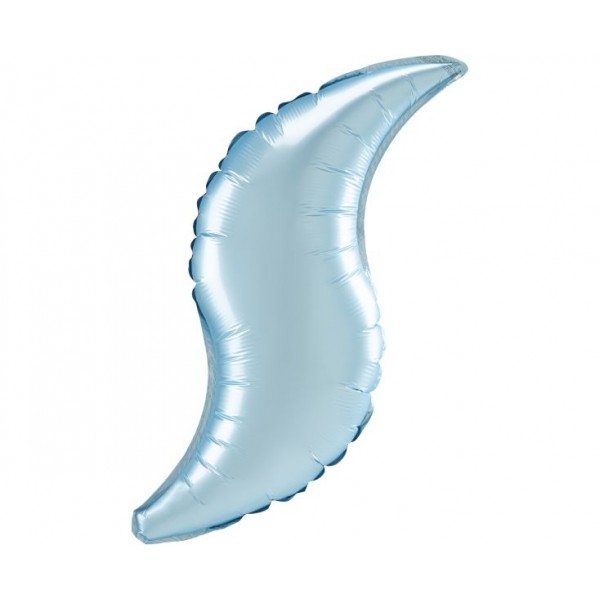 Μπαλόνι Φοιλ Σχήμα Pastel Blue Satin Curve / 91 εκ - Ασυσκεύαστο