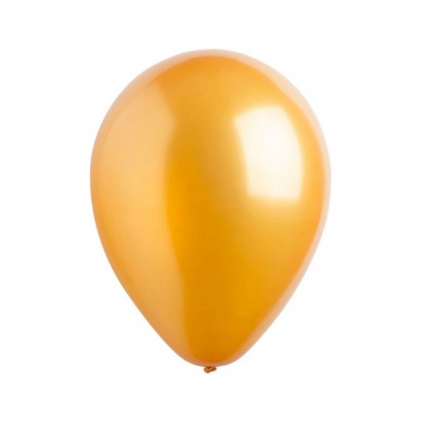 Μπαλόνια Λάτεξ Metal 9" Χρυσό /100 τεμ