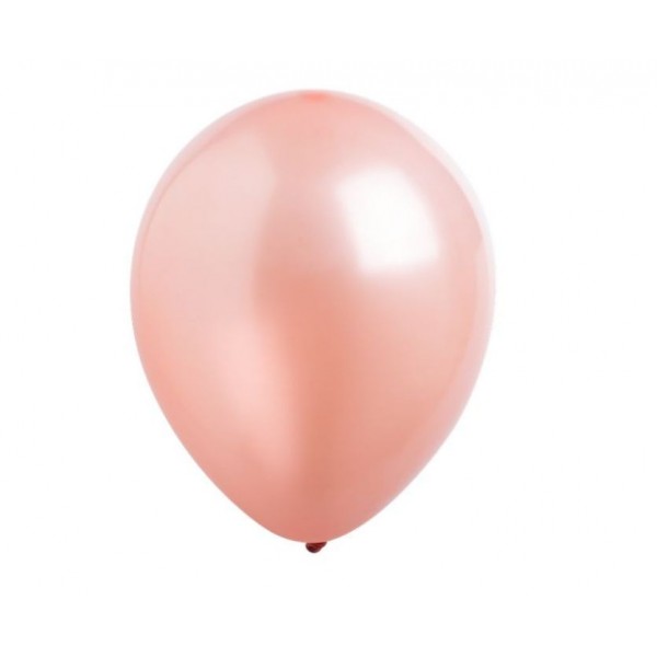 Μπαλόνια Λάτεξ Metal 9" Ροζ Χρυσό / 100 τεμ