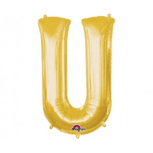 Μπαλόνι Φοιλ Μίνι Γράμμα "U" Χρυσό