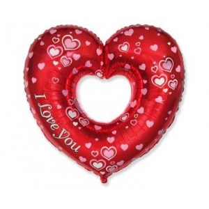 Μπαλόνι Φοιλ 9" Σχήμα Καρδιά Μίνι Groovy Love '