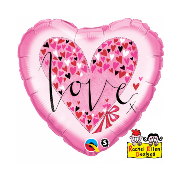 Μπαλόνι Φοιλ Καρδιά 18" Love Little Hearts - Rachel Ellen