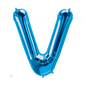 Μπαλόνι Φοιλ Γράμμα "V" Μπλε 34"/ 86εκ