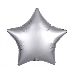 Μπαλόνι Φοιλ Αστέρι Ασημί Silk Lustre Silver / 48 εκ