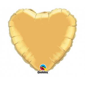 Μπαλόνι Φοιλ 4" Καρδιά Χρυσή