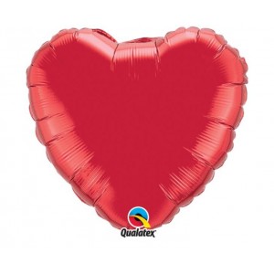 Μπαλόνι Φοιλ 4" Καρδιά Κόκκινη