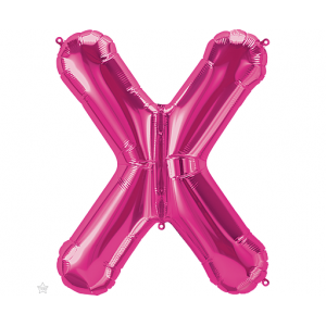 Μπαλόνι Φοιλ Μίνι Γράμμα "X" Φούξια 41εκ