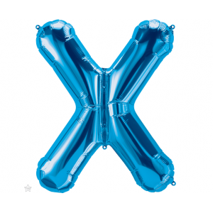 Μπαλόνι Φοιλ Γράμμα "X" Μπλε 34"/ 86εκ