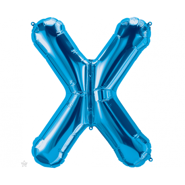 Μπαλόνι Φοιλ Γράμμα "X" Μπλε 34"/ 86εκ