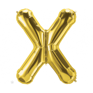 Μπαλόνι Φοιλ Γράμμα "X" Χρυσό 34"/ 86εκ