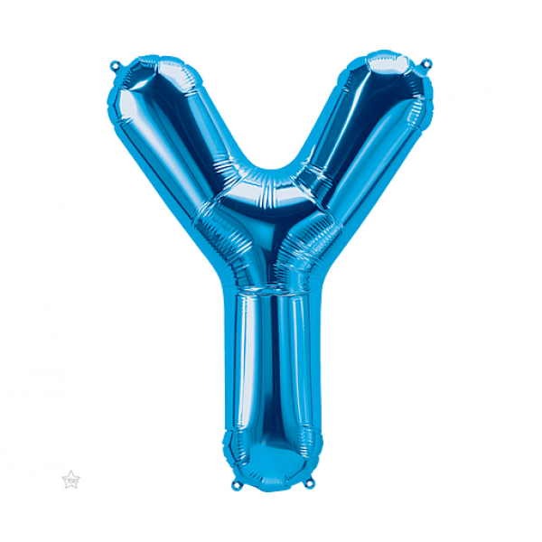 Μπαλόνι Φοιλ Γράμμα "Y" Μπλε 34"/ 86εκ