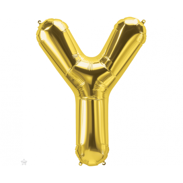 Μπαλόνι Φοιλ Γράμμα "Y" Χρυσό 34"/ 86εκ