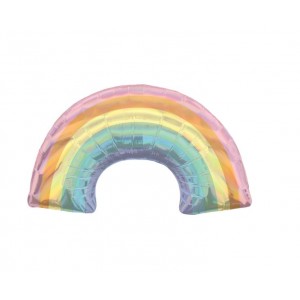 Μπαλόνι Φοιλ Σχήμα Iridescent Pastel Rainbow - Ουράνιο Τόξο 86 x 48 εκ