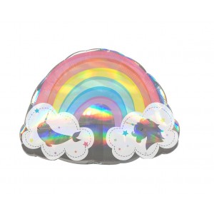Μπαλόνι Φοιλ Σχήμα Holographic Magical Rainbow- Ουράνιο Τόξο